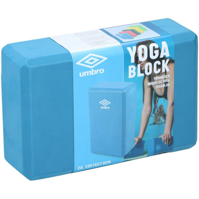 Bllok joga Umbro Yoga Block, shkumë EVA, 23x15x7.5cm, blu