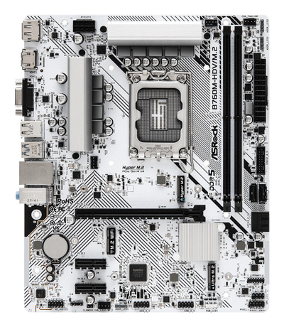 Pllakë mëmë ASRock B760M HDV M.2, LGA1700, DDR5, e zezë