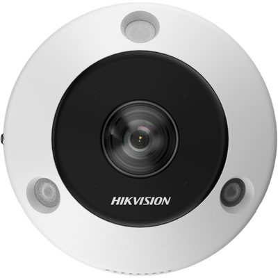 Kamera IP Hikvision DS-2CD6365G1-IVS, 6MP, 2560×2560, e bardhë