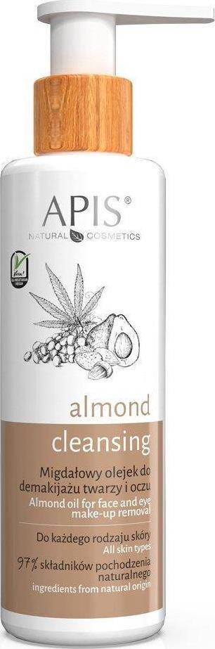 Vaj pastrimi për fytyrë Apis Almond Cleansing, 150ml, për të gjitha llojet e lëkurës, pa ngjyrë