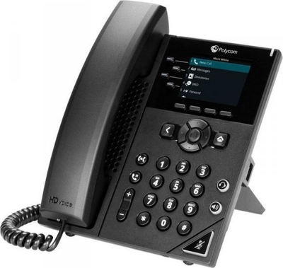 Telefon IP Poly VVX 250, ekran 2.8", 4 linja, pa adapter rryme