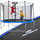 Trampolinë kopshti Enero 10FT, diametër 305 cm, rrjetë e brendshme, blu e zezë