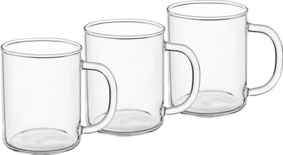 Set gota xhami WoŁ Simple, 3 copë, 400 ml, transparente