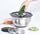 Set kuzhine Excellent Houseware Kitchen, tas inox 26 cm 4.5L, 3 rende, argjendtë