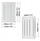 Grilë ventilimi Euro3plast Adjustable, plastike 250x170 mm, e bardhë