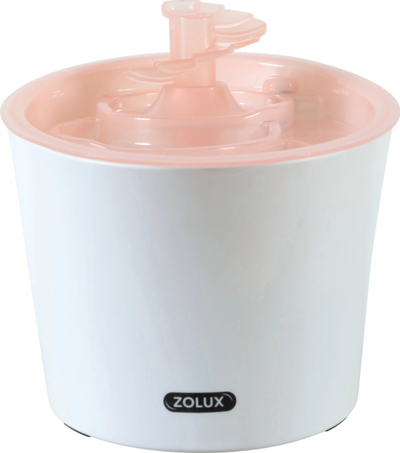 Fontanë uji për qen dhe mace Zolux Calypso, 3L, me filtër, rozë
