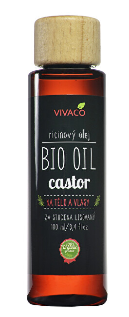 Vaj kastor për trupin dhe flokët Vivaco BIO, 100 ml