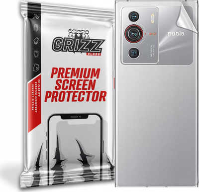 Fletë mbrojtëse Grizz SatinSkin për ZTE Nubia Z40, për mbrapa, transparente