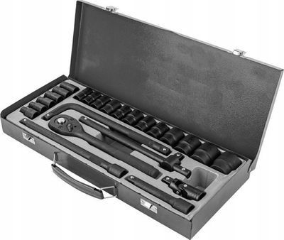 Set çelësash FORCEKRAFT 1/2", 24 copë 8-32mm, Cr-V