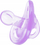 Qetësuese NUK Sensitive Silicone, 0–6 muaj, ortodontike, vjollcë