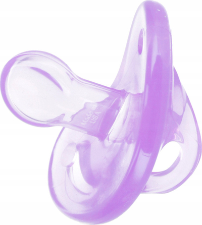Qetësuese NUK Sensitive Silicone, 0–6 muaj, ortodontike, vjollcë