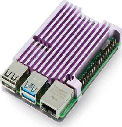Kuti alumini OdSeven për Raspberry Pi 4B ODS-15889, ftohje pasive, lejla