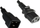 Kabllo rryme MicroConnect PowerCord C13 në C20, 0.5m, 10A, e zezë