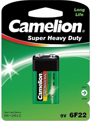 Bateri Camelion Super Heavy Duty 9V Block 450mAh, 1 copë