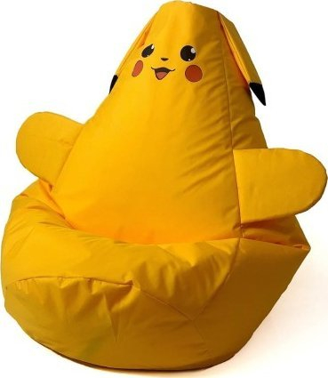 Puf sako Go Gift Pikachu, madhësia L 105 x 80 cm, i verdhë