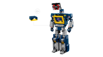 Set ndërtimi LEGO Icons Transformers Soundwave 10358, model për të rritur, me efekte zëri, shumëngjyrësh