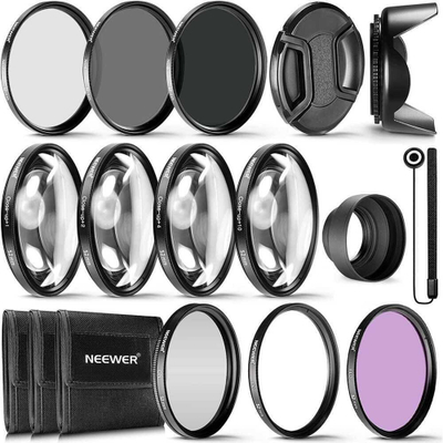 Set filtrash lente Neewer COMPLETE 52mm, ND UV CPL FLD, me macro close up