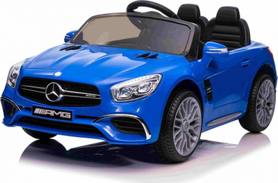 Makina elektrike për kalamaj Mercedes Benz AMG SL65 S, me telekomandë, drita dhe tinguj, blu