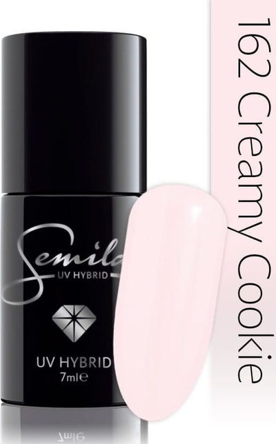 Llakk hibrid për thonj Diamond Cosmetics Creamy Cookie 162, 7 ml, ngjyrë neutrale