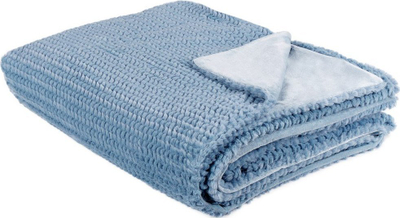 Декоративно ќебе BJAS Blanket, 150 x 200 cm, полиестер, светло сина