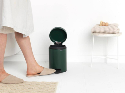 Kosh plehrash me pedale Brabantia New Icon XS, çelik inox, 3L, jeshil