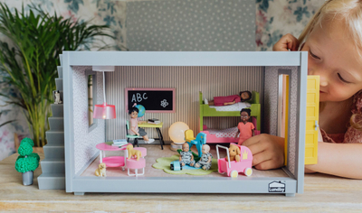 Aksesorë për shpinë e kukullave Lundby Dollhouse Accessories, set lojrash, shkalla 1:18, shumëngjyrëshe