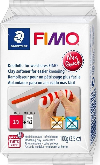 Zbutës balte Fimo Mix Quick Clay Softener, 3.5oz, transparent