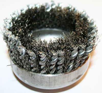 Furçë metalike BUTT Brush Braided Rope Galvanized M14, 80mm, metalike
