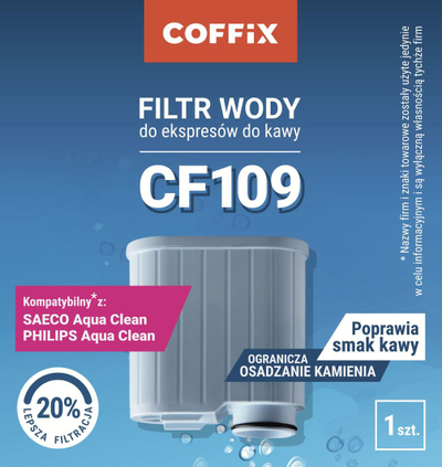 Filtër uji Coffix CF109, për Saeco AquaClean, 500 l