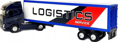 Lodër kamion Welly Volvo FH 600, me rimorkio, shkallë 1:64, shumëngjyrësh