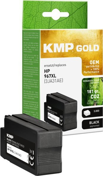 Patron boje i rinovu KMP GOLD HP 967XL 3JA31AE, 3000 faqe, i zi