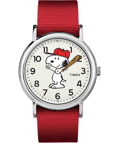Orë dore Timex Weekender x Peanuts: Snoopy TW2R41400