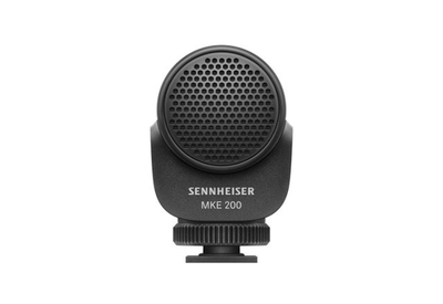Mikrofon kompakt Sennheiser MKE 200, për kamera dhe smartphone, i zi