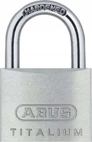 Bravë vise Abus Titalium 64/30, 30mm, trup alumini, argjendt