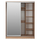 Dollap  rrëshqitës + pasqyrë 160×60×210 "HM2434",