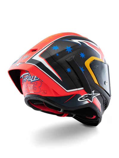 Helmetë moto Alpinestars Supertech R10, karbon kompozit, sportive, e zezë