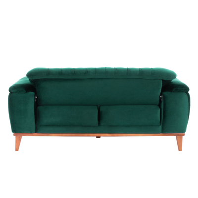 Kanape krevati Bennington HM3250.13, 2 vendëshe, 180x95x80 cm, jeshile e errët