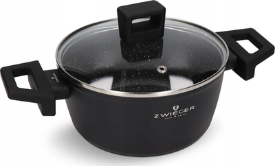 Tenxhere Zwieger Forte, 18 cm, 2L, me kapak, gri