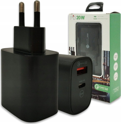Karikues muri Diverse Verläge Denmen DC09T W, 2.4A, USB me kabllo Type C, i zi
