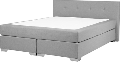 Shtrat divan Beliani Consul, 160 x 200 cm, king size, gri e çelët