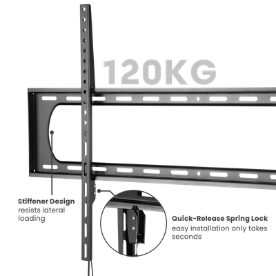 Mbajtës televizori Serioux TV7369F, 60"-120", 120 kg, i zi