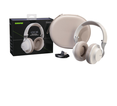 Kufje Shure Aonic 40, Wireless, Bluetooth 5.0, të bardha