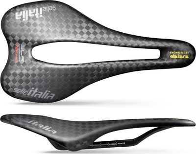 Седло за велосипед Selle Italia SLR Boost Tekno Superflow Carbon, големина L3, карбон, црна боја