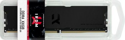 Memorie GoodRam IRDM PRO Deep Black, DDR4, 32 GB, 3600 MHz, CL18, IRP-K3600D4V64L18/32GDC