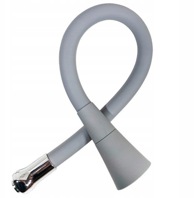 Grykë fleksible për rubinet Invena Faucet Plus, dy mënyra, gri