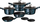 Set tenxheresh BerlingerHaus Metallic Line Aquamarine BH-1884, 10 copë, alumin, blu metalike