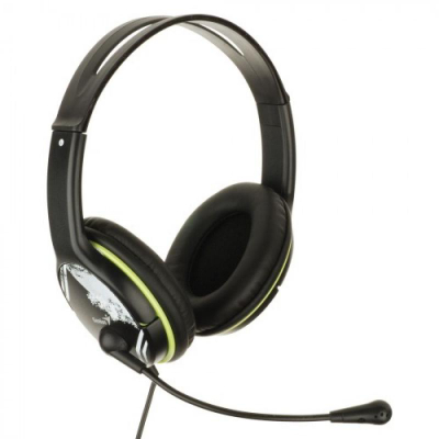 Kufje me mikrofon Genius HS-400A, me kabllo, grafit me jeshile