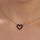 Qafore për femra Brosway Heart Mystery Black Fancy FMB126, e argjendtë