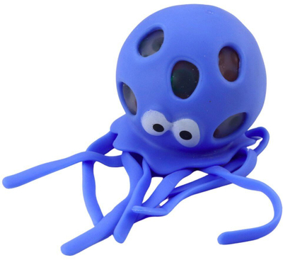 Lodër anti stres sensorike oktapod, squishy me rruaza xheli, shumëngjyrëshe