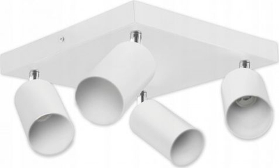 Lampë tavanore Bardo IV, 4xGU10, metal, e bardhë
